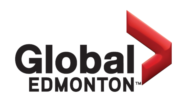 Global Edmonton logo in black and red.