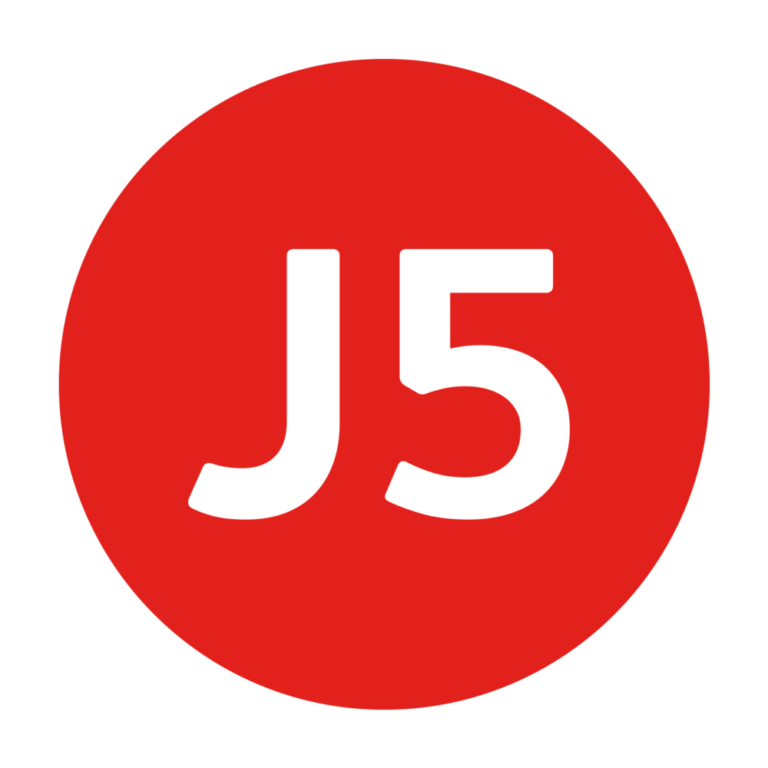 J5 Logo - Red